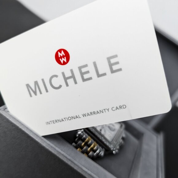 Michele Deco Diamond Dial Mother-of-Pearl White Chronograph SAME DAY SHIP! - Picture 8 of 8